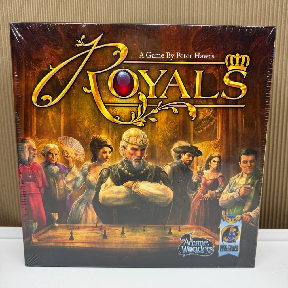 Royals Strategy Board Game Arcane Wonders Dice Tower Peter Hawes New Sealed